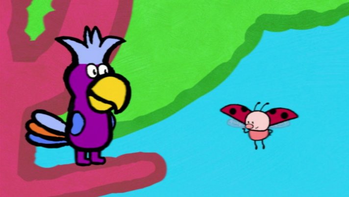 Louie, draw me a parrot